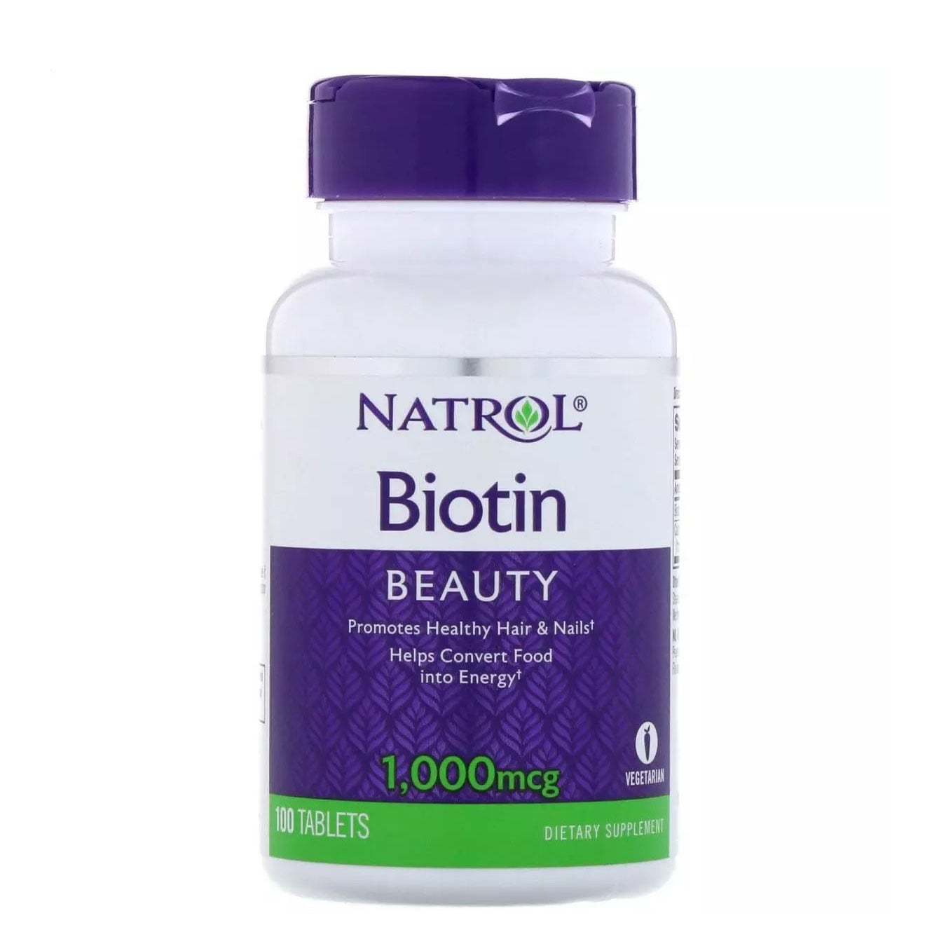 Біотин Natrol Biotin 1000 мкг, 100 таблеток