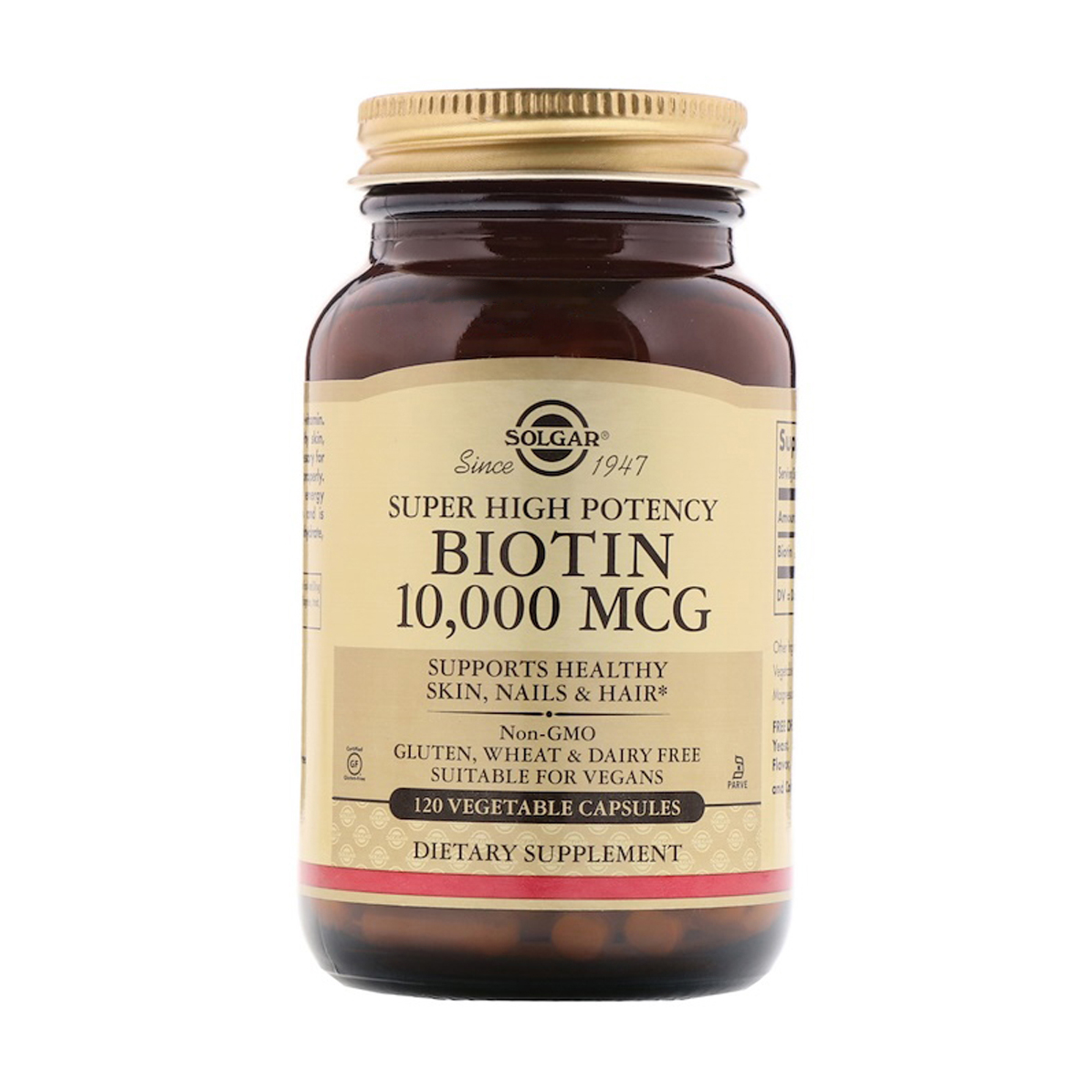 Біотин Solgar Biotin 10000 мкг, 120 капсул